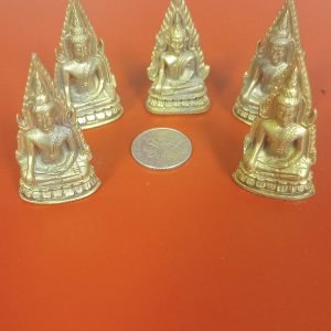 3 inches 5 Brass Buddhas