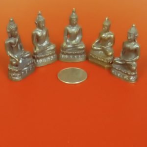 3 inches 5 Brass Buddhas Combo